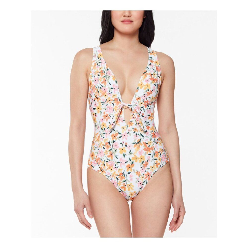 Jessica Simpson Sunset Multi Summer Dreaming One-Piece Swimsuit Size Medium